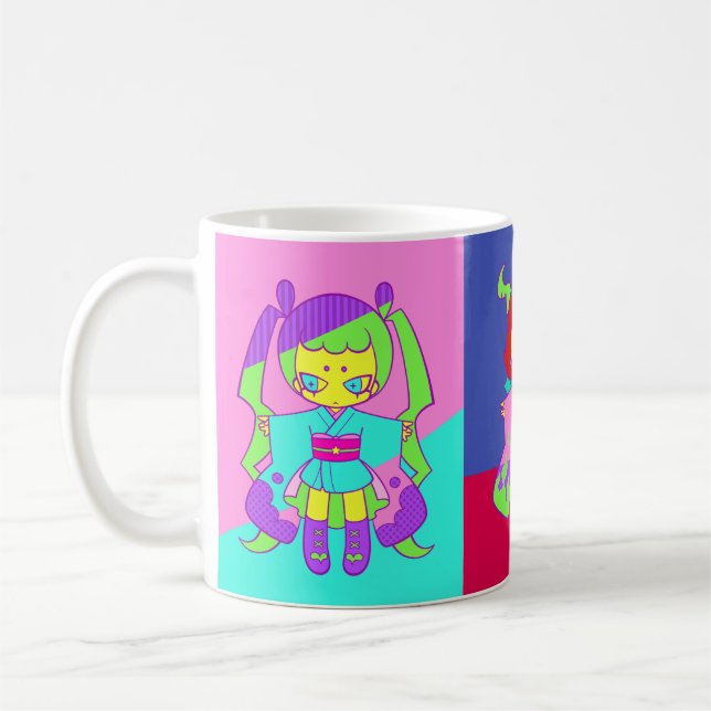 Caneca De Café Rica girls A+C+D A子＆C子＆D子 (Esquerda)