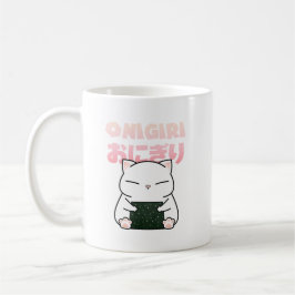 Caneca De Café Rice Ball Sushi Cat