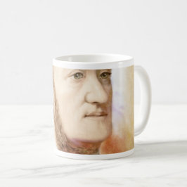 Caneca De Café Richard Wagner na aguarela estilo