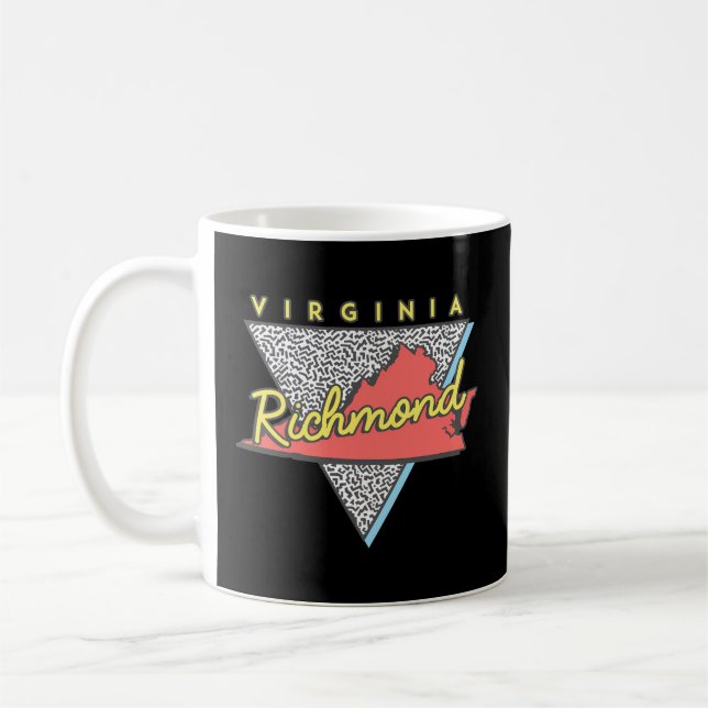 Caneca De Café Richmond Virginia Triangle Va City (Esquerda)