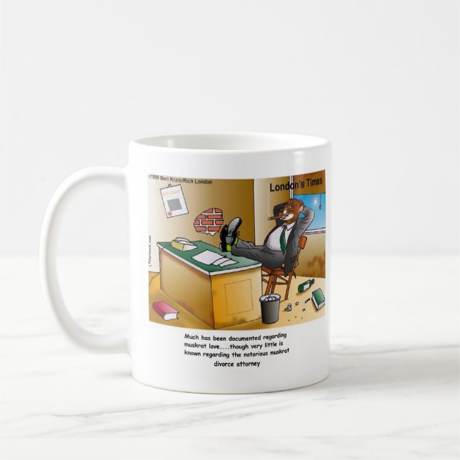 Caneca De Café Rick London Muskrat Divorat Attorney Comic (Esquerda)
