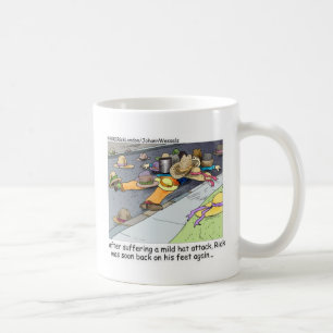 Caneca De Café Rick Sofre um Ataque de Chapéu Cartoon Presentes e