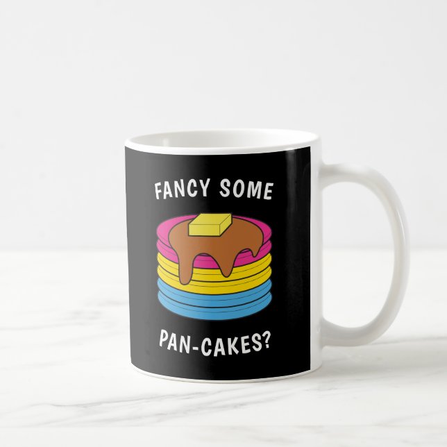 Caneca De Café Rico Algum Orgulho Pansexual LGBTQ Engraçado (Direita)
