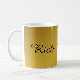 Caneca De Café Rico como ouro