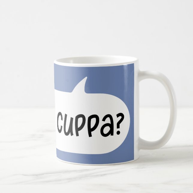 Caneca De Café Rico Cuppa? inglês British Slang, Tea Mug (Direita)