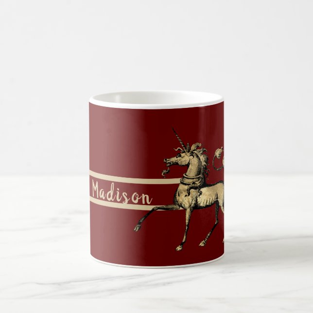 Caneca De Café Rico Dourado Heraldico Unicorn (Centro)
