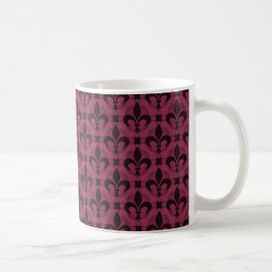 Caneca De Café Rico Fleur de lis Mug, Borgonha