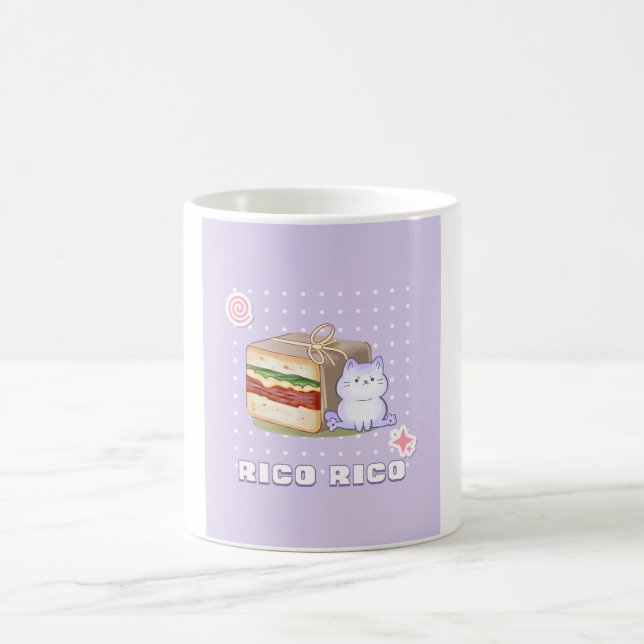 Caneca De Café "Rico Rico - Tema Animal da Comida (Centro)
