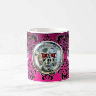 CANECA DE CAFÉ RIDERS DE CRÂNIO PINK FUCHSIA NEGRO