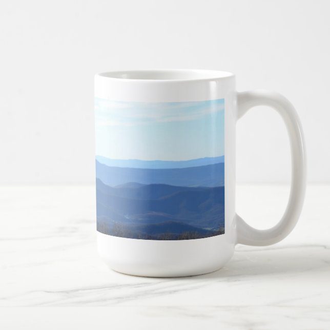 Caneca De Café Ridge azul Vista (Direita)