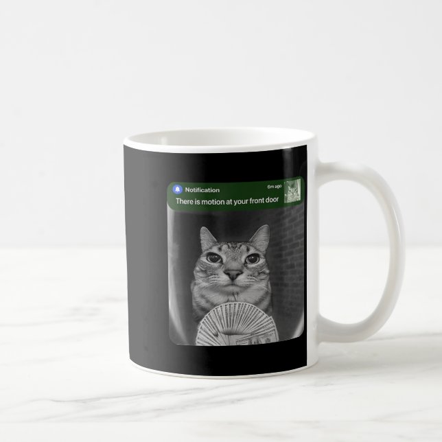 Caneca De Café Ring Cat With Motion Meme  (Direita)