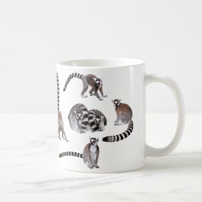 Caneca De Café Ring-tailed lemur (Direita)