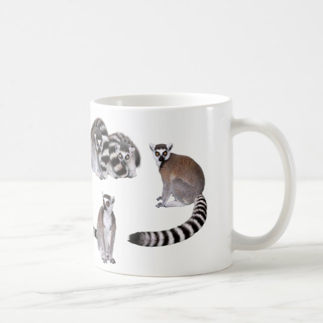 Caneca De Café Ring-tailed lemur (Direita)