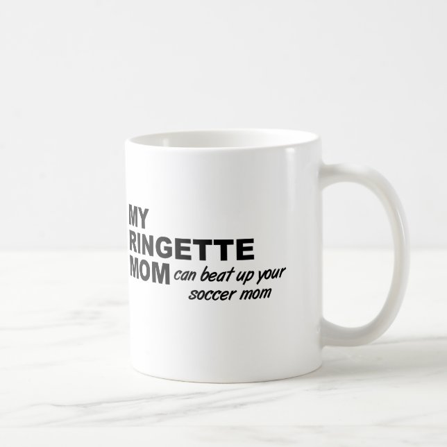 Caneca De Café Ringette Mãe Engraçado Mug (Direita)