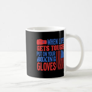 Caneca De Café Ringue de Boxe Fitness - Luvas de Boxe - Eu Amo Ki