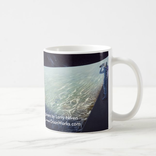 Caneca De Café RingWorld: Sobre a borda, RingWorld: Sobre o E… (Direita)