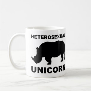 Caneca De Café Rinoceronte do Unicórnio Heterossexual