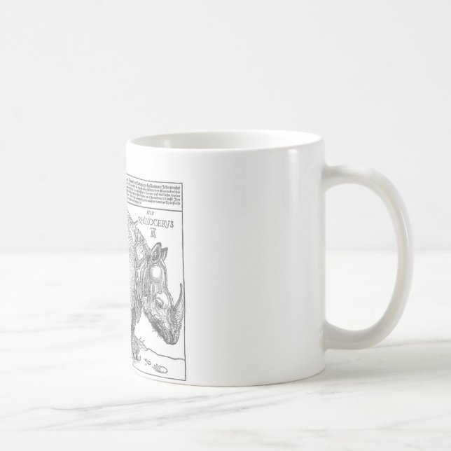 Caneca De Café Rinoceronte por Albrecht Durer (Direita)
