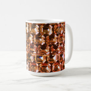 Caneca De Café Rinostone Amarelo, diamantes amarelos, gemstone