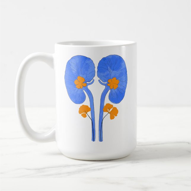 Caneca De Café Rins Florescentes (Esquerda)