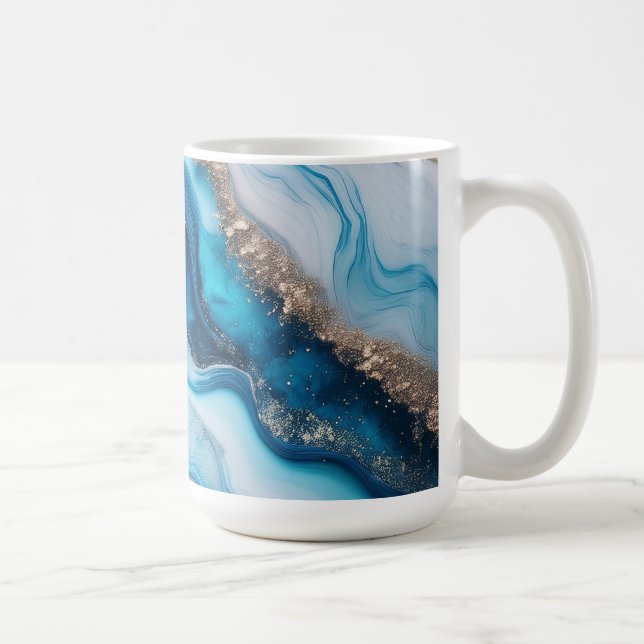 Caneca De Café Rio Azul Marble (Direita)