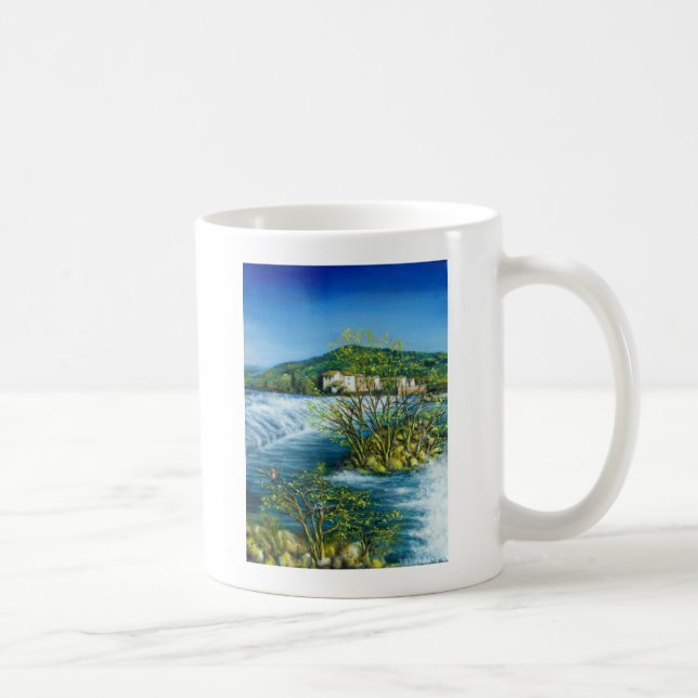 Caneca De Café RIO DE ARNO NA Paisagem Toscana ROVEZZANO Florence (Direita)