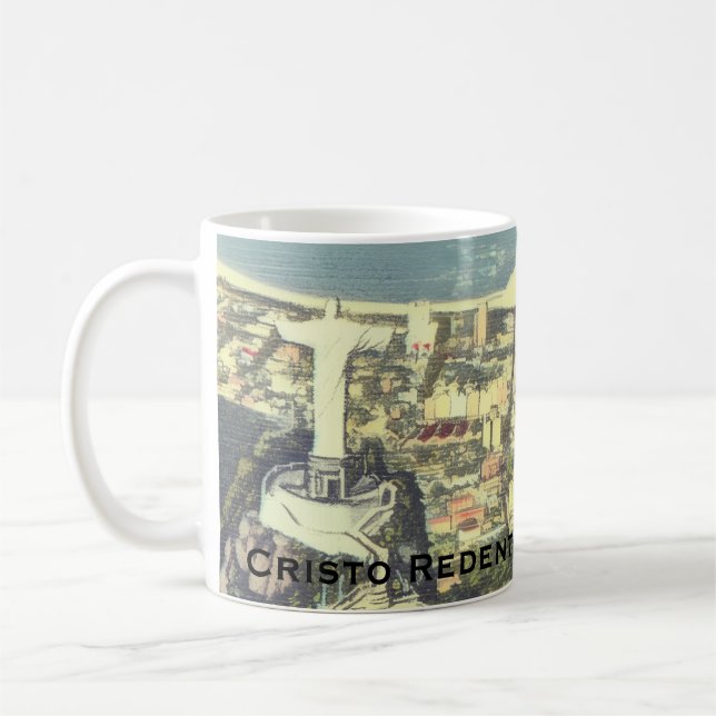 Caneca De Café Rio de Janeiro, Brasil (Cristo Redentor) (Esquerda)