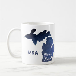 Caneca De Café Rio Downriver Michigan