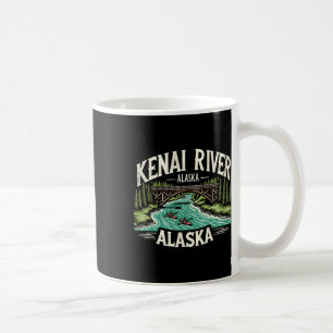 Caneca De Café Rio Kenai Alasca Ak Pesca de Salmão Embarcações Re