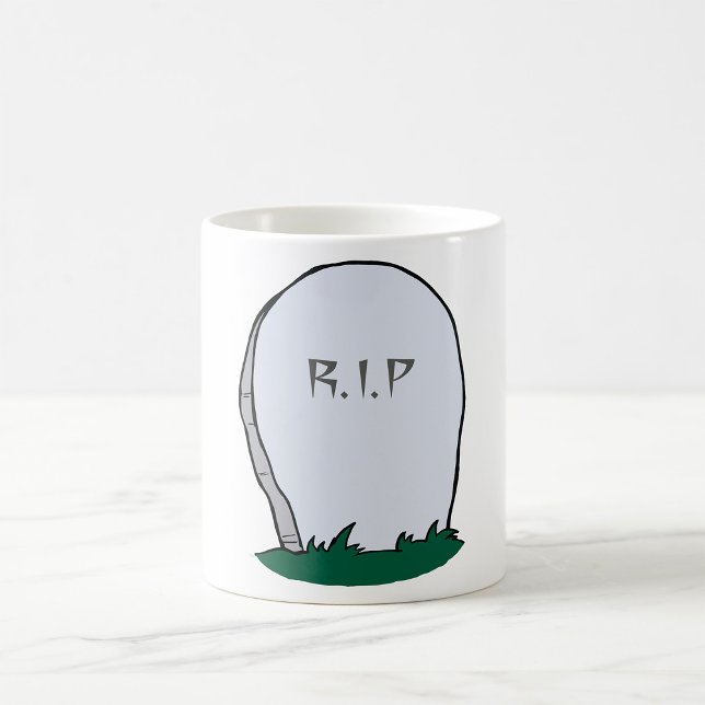 Caneca De Café RIP Gravestone Cemetery Coffee Mug (Criador carregado)