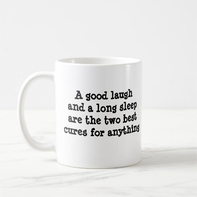 Caneca De Café Rir e um longo sono (Esquerda)