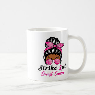 Caneca De Café Riscar O Cancer Da Mama Sensibilização Mes De Fita