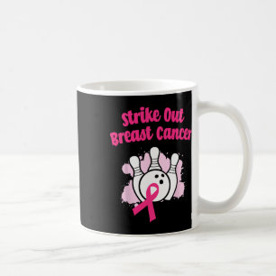 Caneca De Café Riscar O Rosa De Fita Da Boliche Da Mama