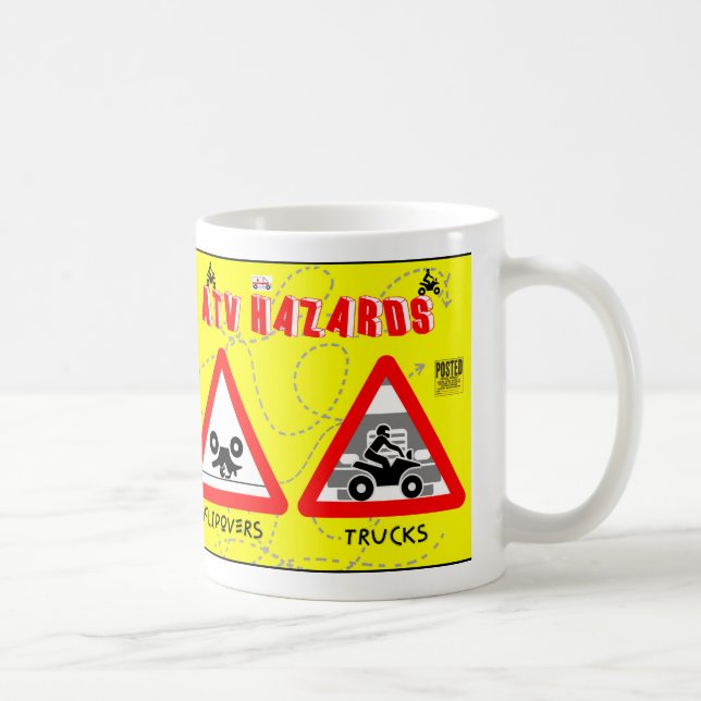 Caneca De Café Risco de ATV (Direita)