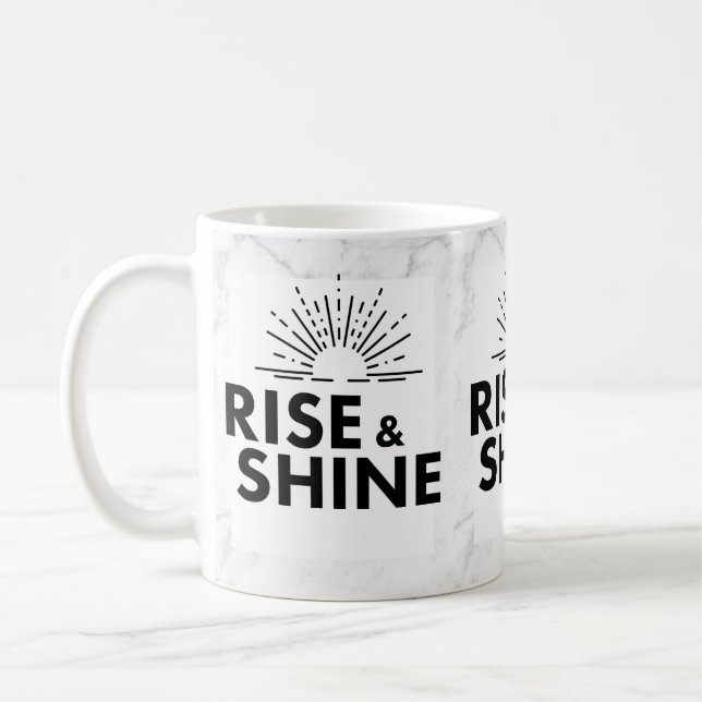 Caneca De Café Rise & Shine. Mug. (Esquerda)