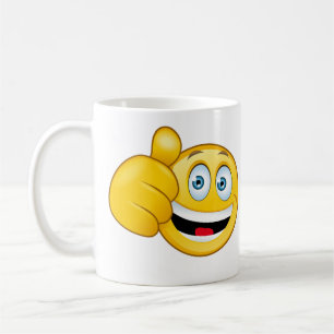 Caneca De Café riso sorriso com polegar para cima