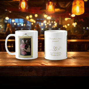 Caneca De Café Risos, amor, Foto do Namorados para sempre