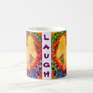 caneca de café risos bolhas