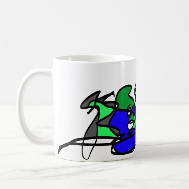Caneca De Café Ritmo de crocodilo (Esquerda)