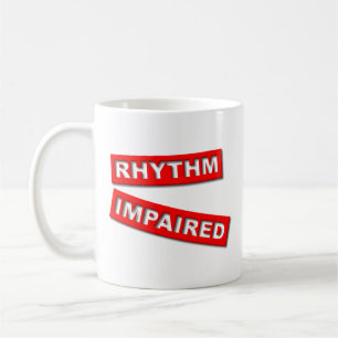 Caneca De Café Ritmo Imparado Humor Engraçado