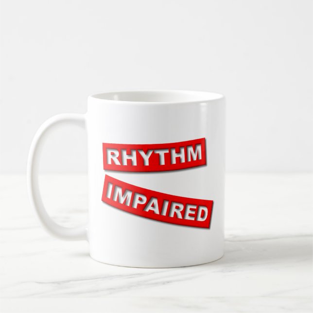 Caneca De Café Ritmo Imparado Humor Engraçado (Esquerda)