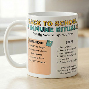 Caneca De Café Ritual de Chá de Volta às Aulas para Aquecer