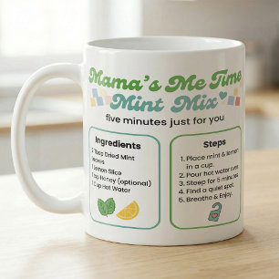 Caneca De Café Ritual de Reinicialização para Mães Chá de Hortelã