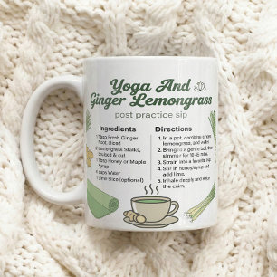 Caneca De Café Ritual do Chá de Gengibre e Lemongrass Mindful