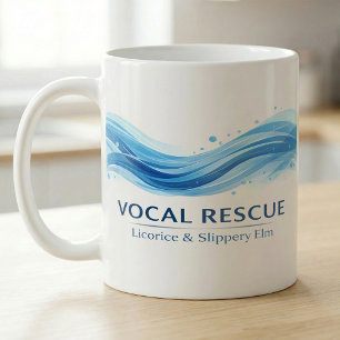 Caneca De Café Ritual do Dia da Voz Onda Chá de Alcaçuz e Ulmo Es