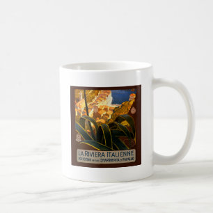 Caneca De Café Riviera Italiana Europa Itália Cartaz de Viagem