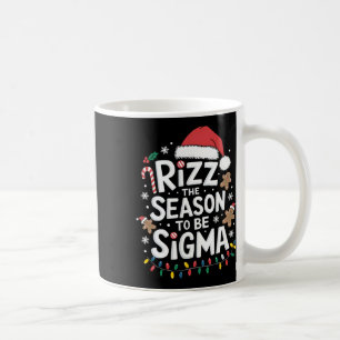 Caneca De Café Rizz A Temporada Para Ser Sigma Gen Alpha Xmas Pap