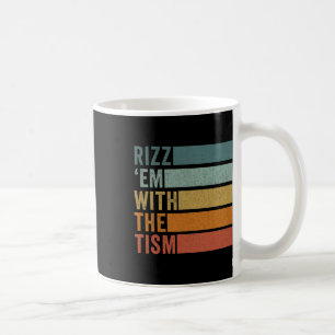 Caneca De Café Rizz com Eles Tismo Conscientização do Autismo