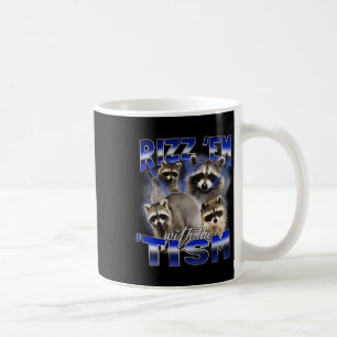 Caneca De Café Rizz Em Com O Tism Meme Guaxinim Autista Engraçado