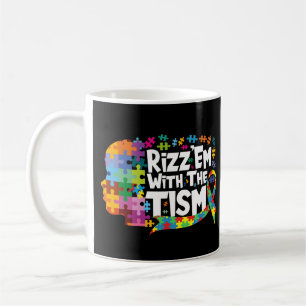 Caneca De Café Rizz'em Com O Tism Meme Divertido Conscientização